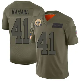 New Orleans Saints Men's Alvin Kamara Limited 2019 Salute to Service Jersey - Camo