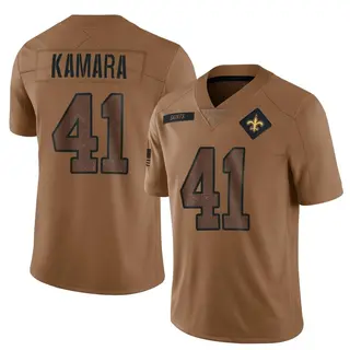 New Orleans Saints Men's Alvin Kamara Limited 2023 Salute To Service Jersey - Brown