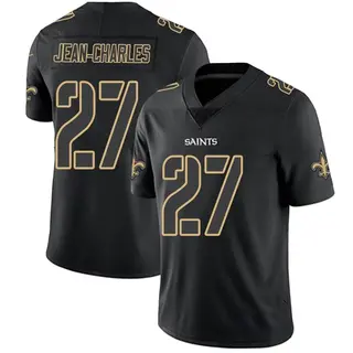 New Orleans Saints Men's Shemar Jean-Charles Limited Jersey - Black Impact