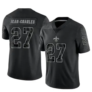 New Orleans Saints Men's Shemar Jean-Charles Limited Reflective Jersey - Black