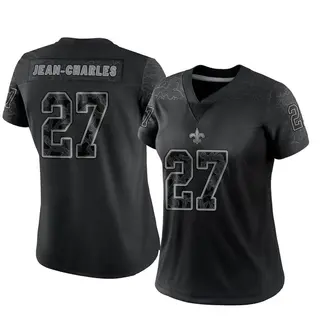 New Orleans Saints Women's Shemar Jean-Charles Limited Reflective Jersey - Black